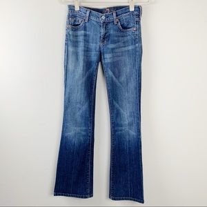 7FAM 7 For All Mankind Flare Leg Jeans Size 25